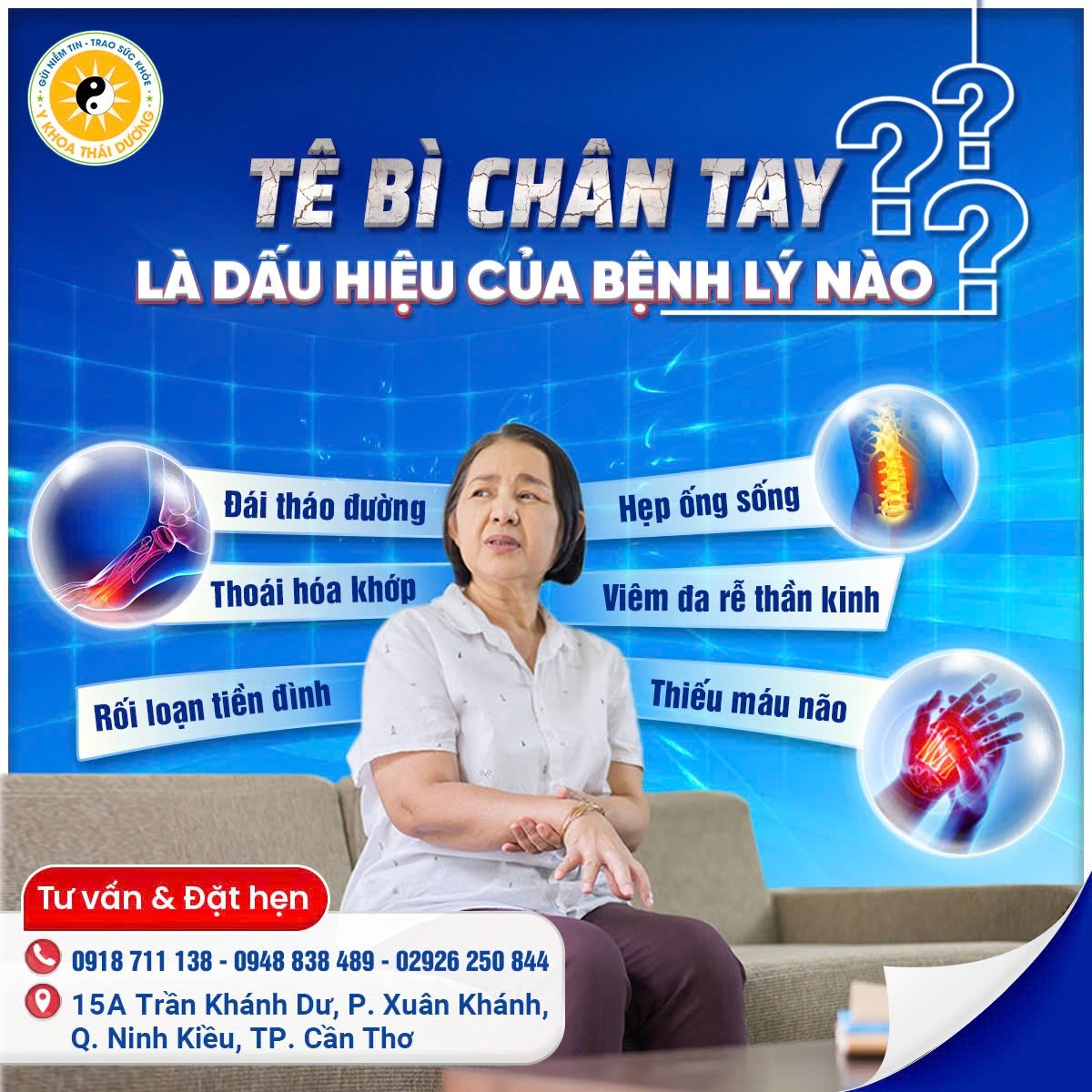 Tê bì chân tay là một triệu chứng phổ biến mà nhiều người gặp phải, đặc biệt là ở người cao tuổi.