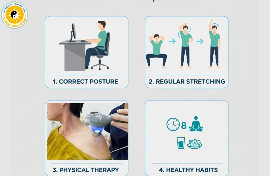 Cách giảm đau cổ vai gáy cho nhân viên văn phòng